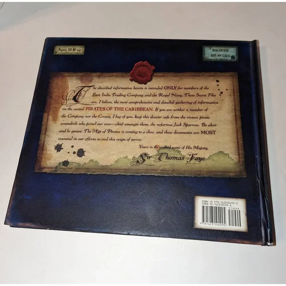 2 Disney Pirates of the Caribbean Books The Secret Files Movie Storybook
